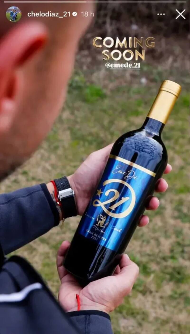 Marcelo Díaz anunció su nueva marca de vinos.