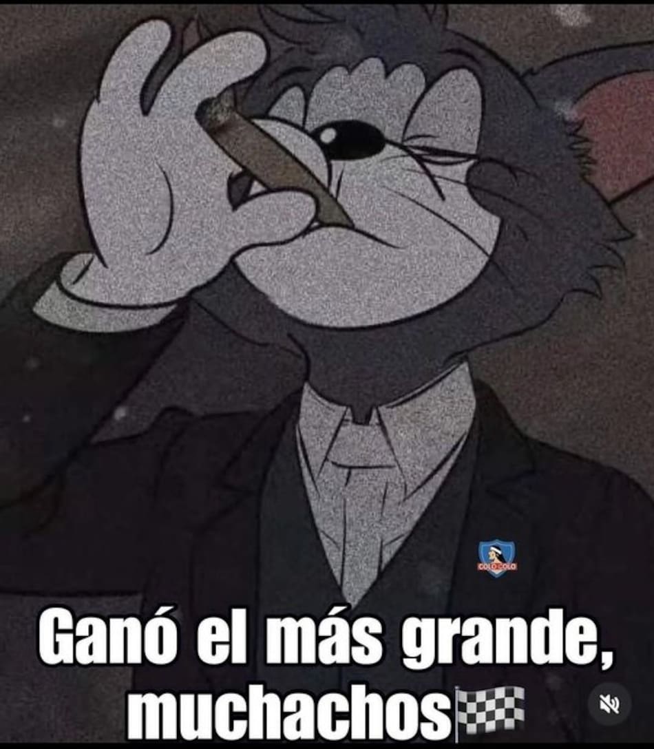 Meme tras el triunfo de Colo Colo ante Audax Italiano en el Monumental.