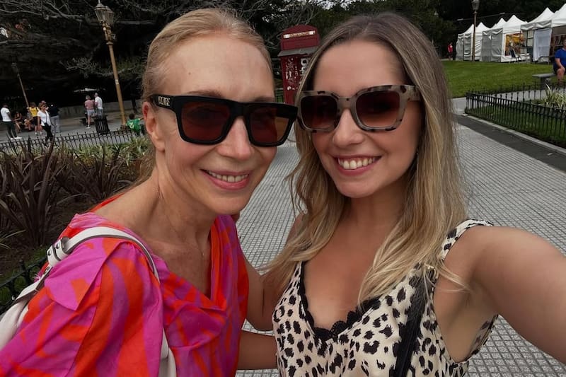 La hija de la animadora vive hace más de un año en Argentina.