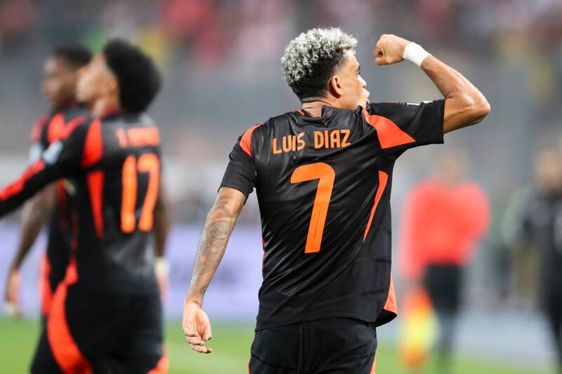 para Colombia ante Perú en Lima. (Foto: EFE)