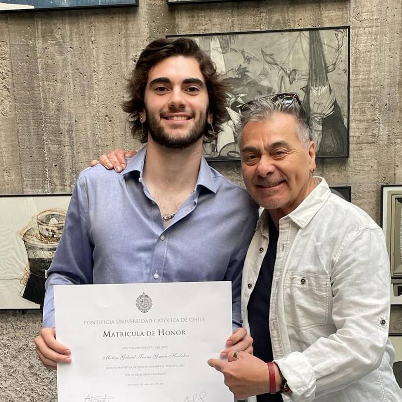 Pato Torres orgulloso por el logro académico de su hijo