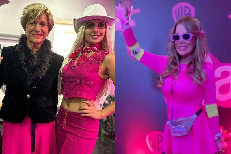 Los rostros del espectáculo en la alfombra rosa de "Barbie".