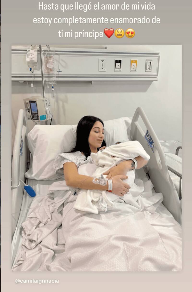 y Camila Sepúlveda celebran el nacimiento de su hijo.