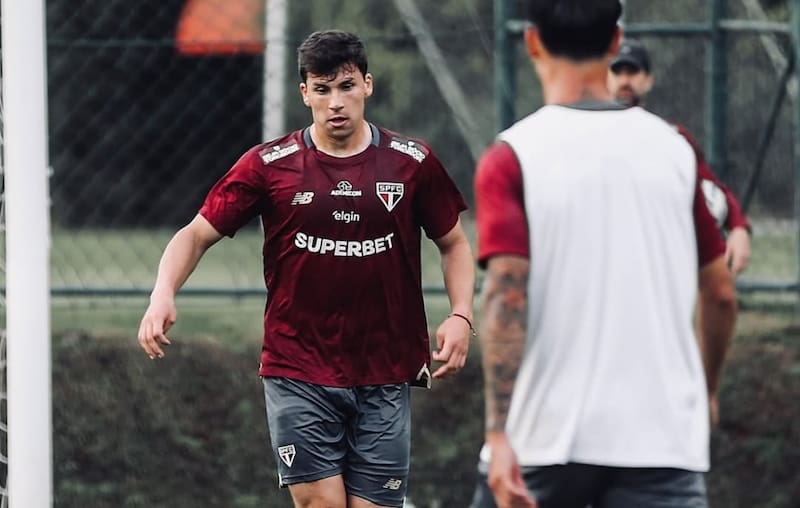 Gonzalo Tapia, delantero chileno del Sao Paulo.