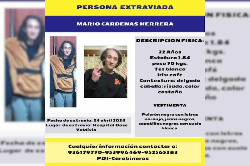 Continua la intensa búsqueda del joven desaparecido.