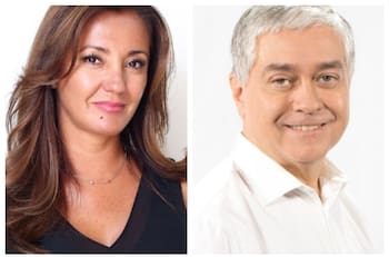 "¿Así lo hacían en el otro canal?": Iván Valenzuela lanzó particular broma a Priscilla Vargas en su llegada a Canal 13