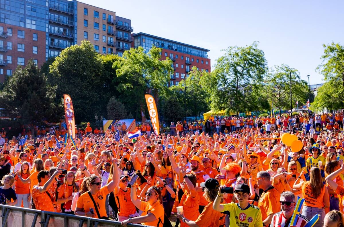 VIDEO | La increíble marea humana en Sheffield para ver a la Selección de Países Bajos en la Euro 2022