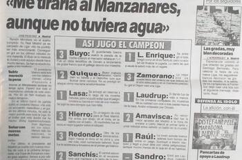 ¡Un 3! La nota que recibió Zamorano tras su histórico gol en el Real Madrid