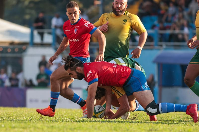 Chile vs Brasil en eliminatorias del Mundial de Rugby. Foto: Fotojump/Brasil Rugby