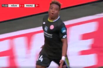 Esa es distancia social: Kunde se pasó a todos para marcar el empate del Mainz