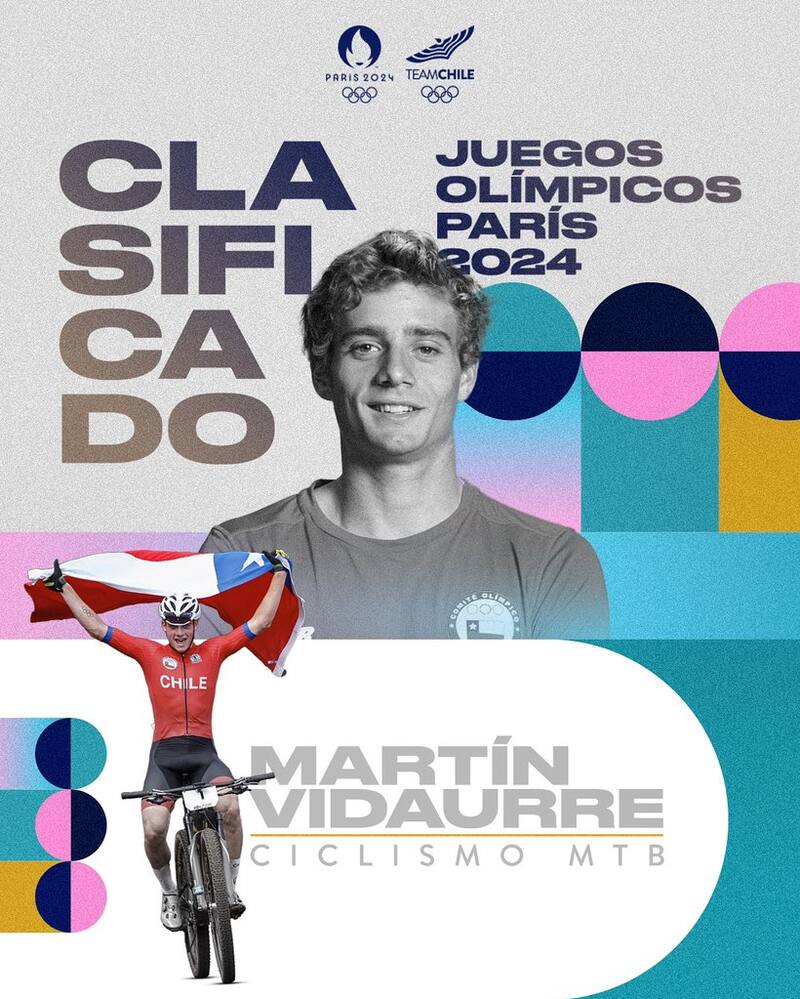 Team Chile felicitó a Martín Vidaurre por su clasificación a París 2024.