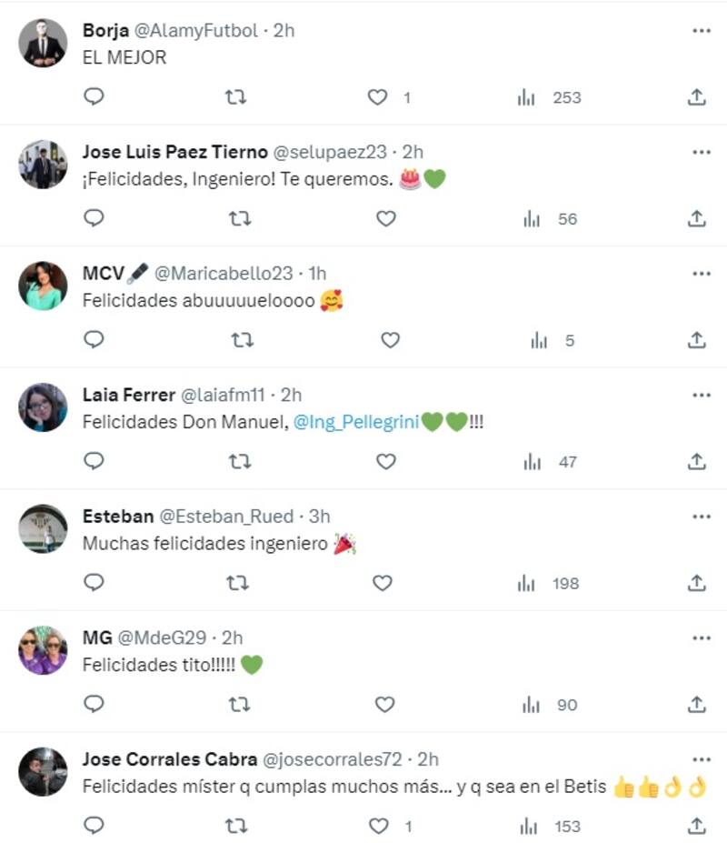 El entrenador chileno fue elogiado por los hinchas de Betis en el día de su cumpleaños.