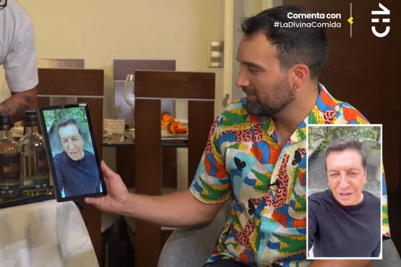 Felipe Cárdenas y Julio César Rodríguez en "La Divina Comida".