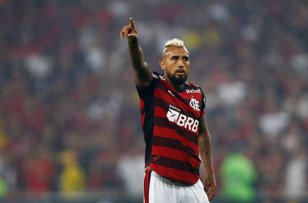 Emotivo: Arturo Vidal le pidió una manito a su padre antes de la final del Flamengo