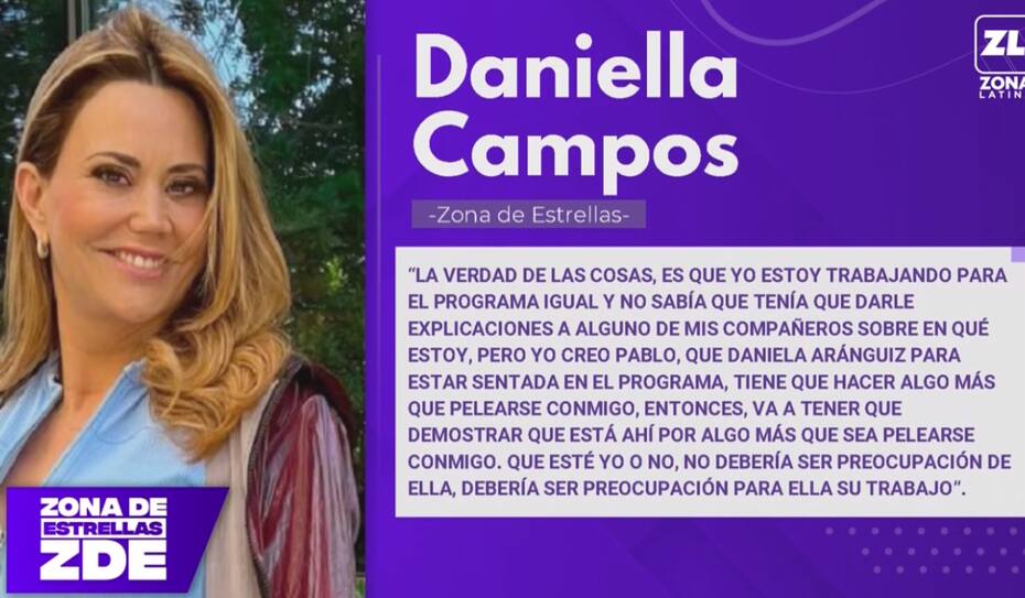 Daniella Campos le respondió con todo a Daniela Aránguiz.