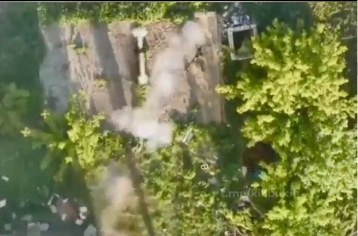 VIDEO | Dron ucraniano deja caer granada encima de soldado ruso que empleaba un lanzacohetes