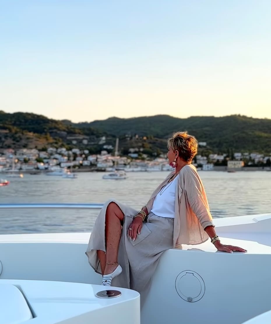 Raquel Argandoña en Grecia. Foto: Instagram.