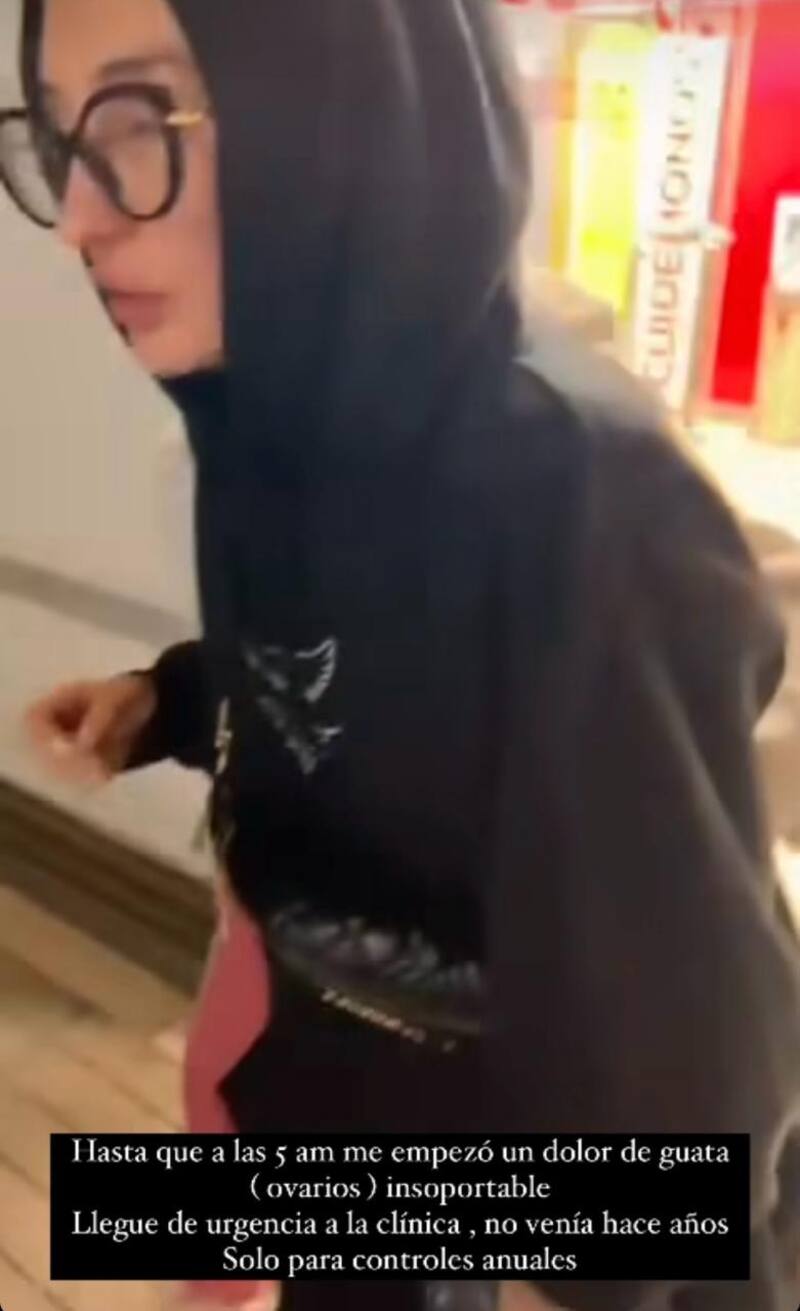 Francisca Maira ingresó de emergencia a la clínica.