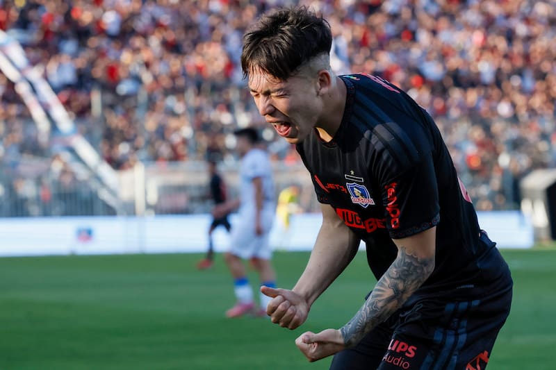 El delantero anotó en la victoria de Colo Colo por la Copa de la Liga. Foto: Agencia Aton.