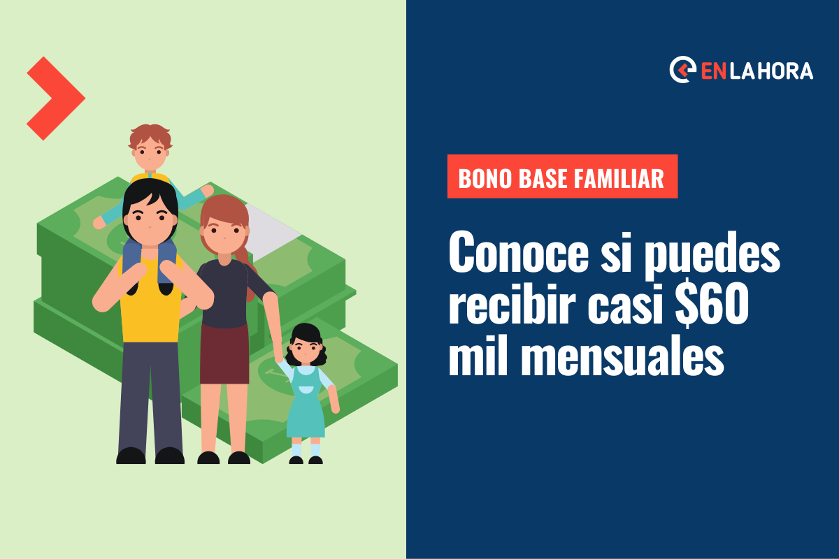 Bono Base Familiar: Conoce cómo puedes recibir este aporte que entrega casi $60 mil mensuales
