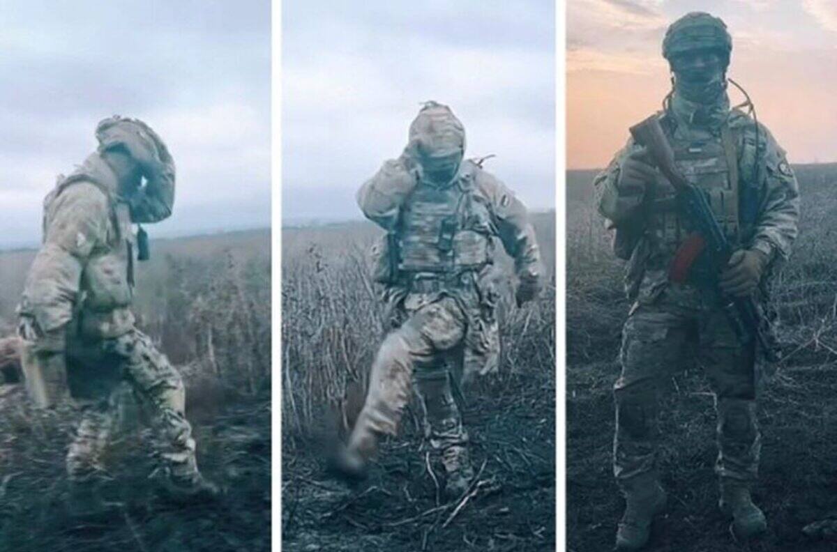 VIDEO | Soldado ucraniano le baila a su hija para demostrarle que no ha muerto