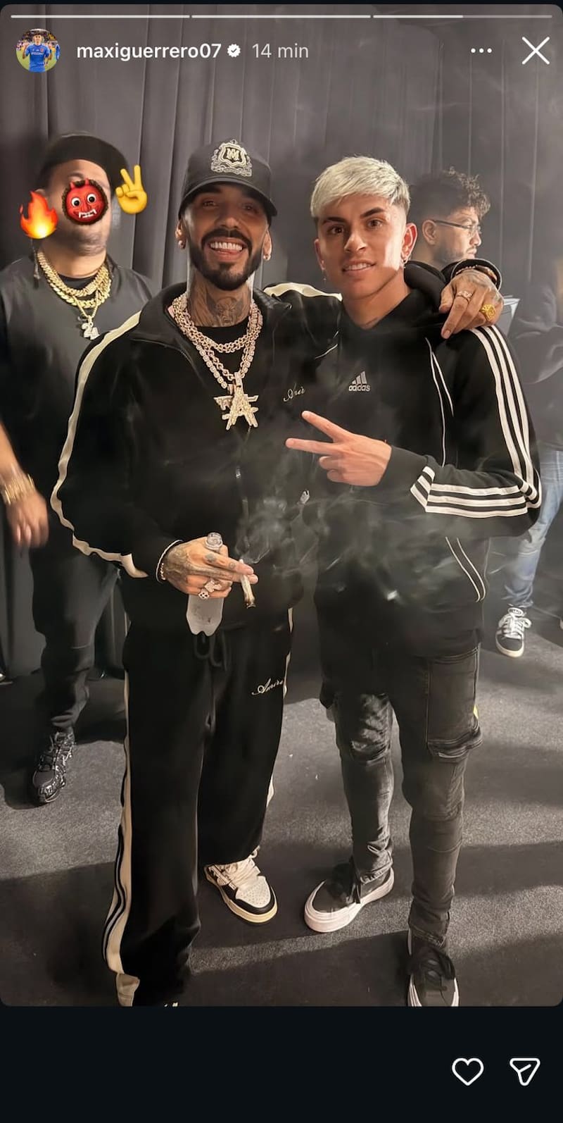 Compartió junto al artista puertoriqueño, Anuel.
