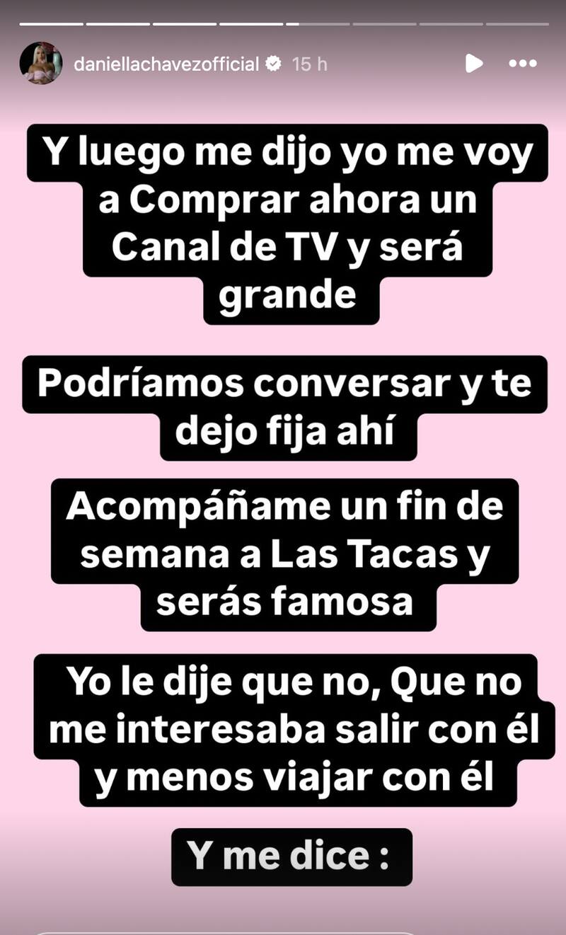 Daniella Chávez en Instagram.