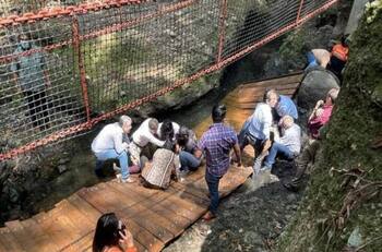 VIDEO | Al menos 25 personas resultaron heridas luego de que colapsara un puente colgante en México