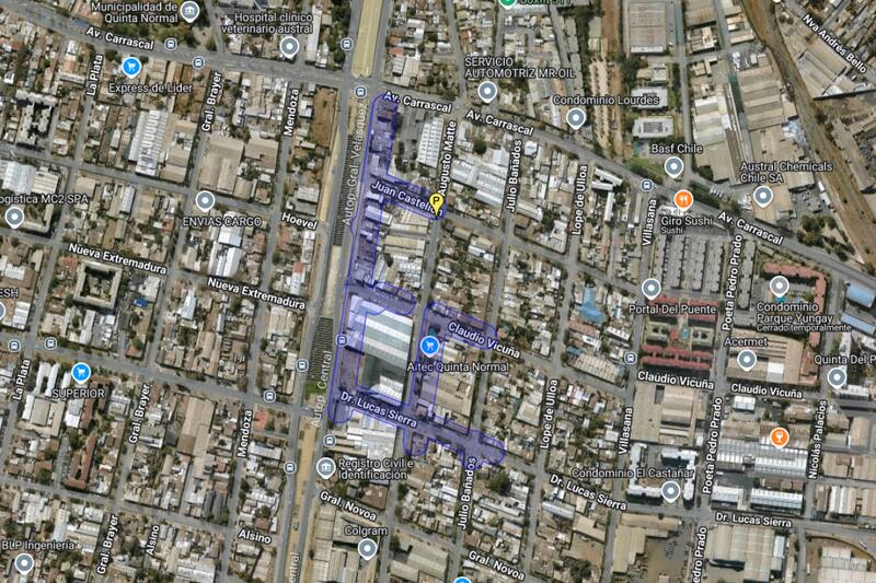 Sector afectado por el corte de agua.