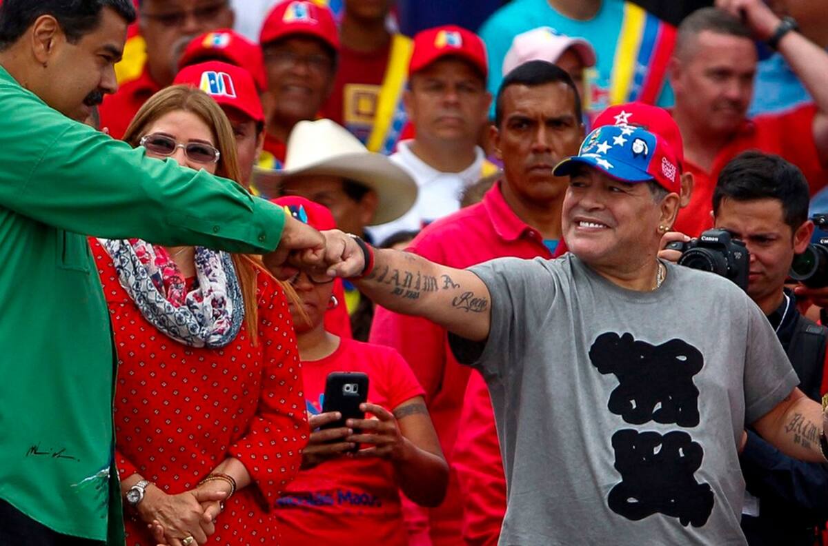 Increíble: Aseguran que Nicolás Maduro le debe millones de dólares a la familia de Maradona