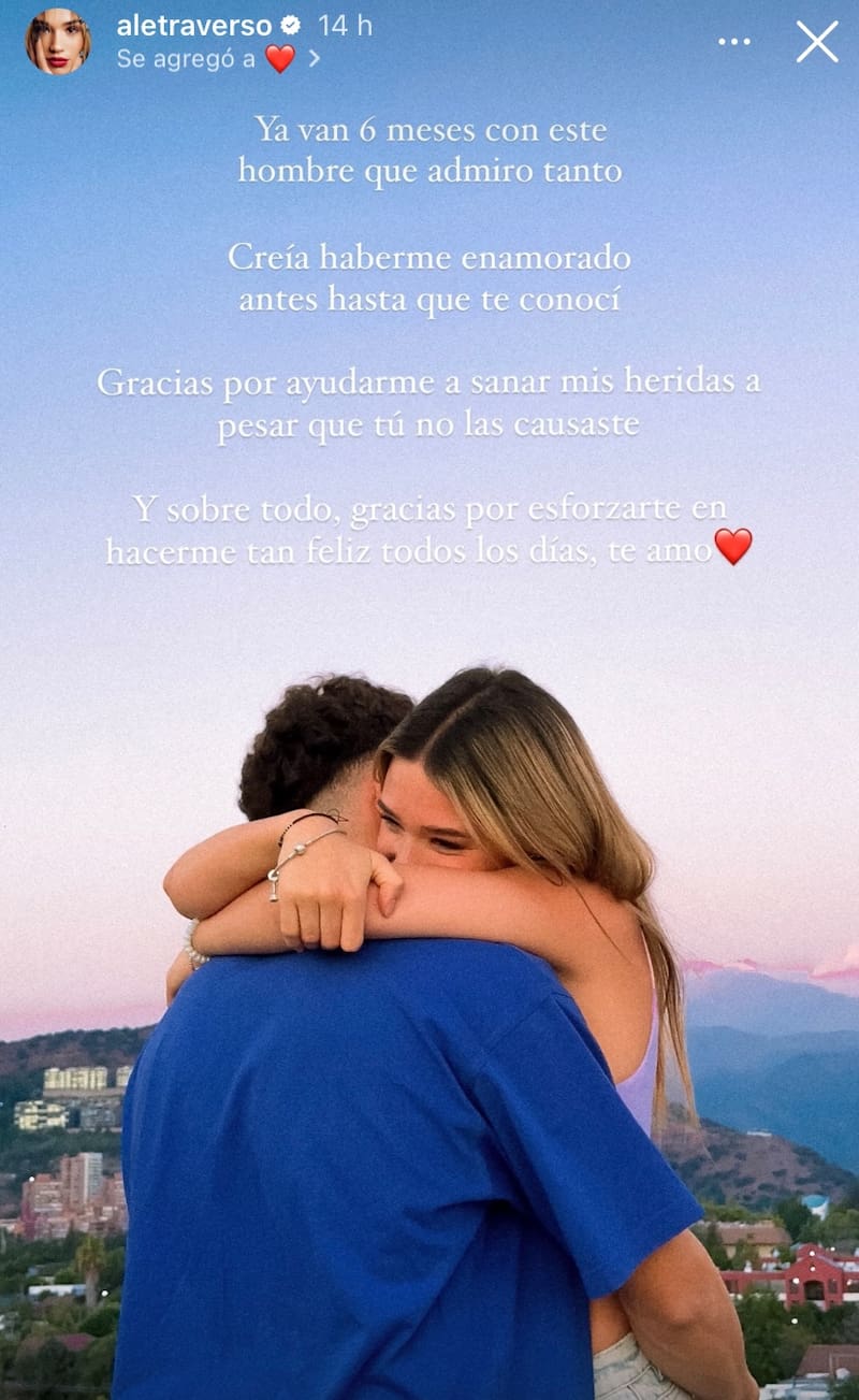 Alessia Traverso presentó a su nueva pareja.