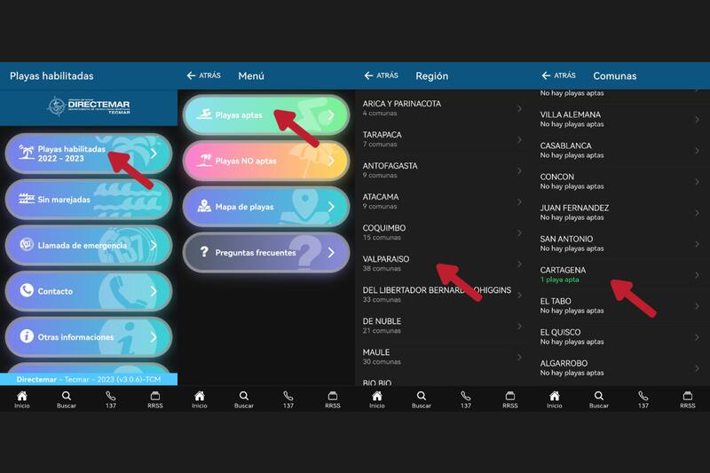 Así puedes conocer las playas que están habilitadas para el baño.