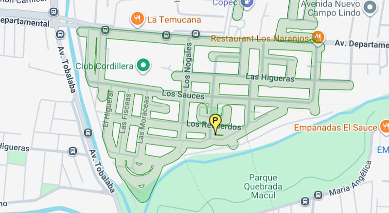 Por 6 horas, esta zona de la comuna permanecerá sin agua potable. Foto: Aguas Andinas.