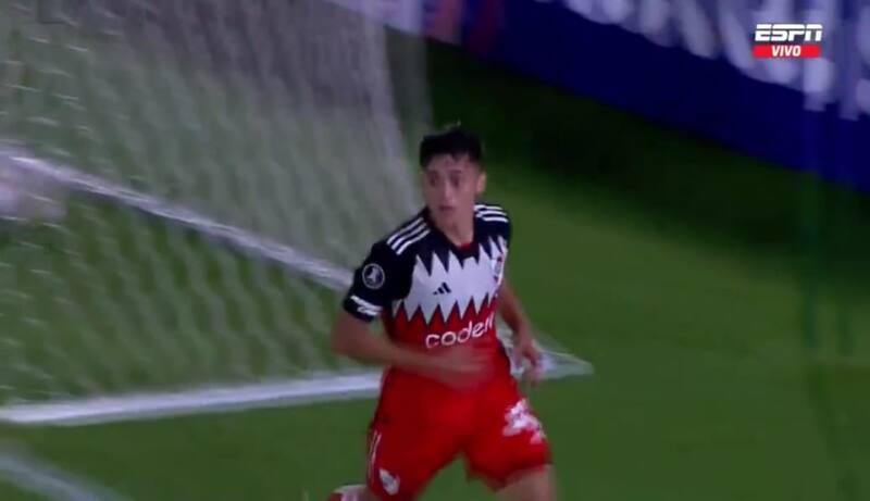 , delantero de River Plate. Foto: Captura ESPN.