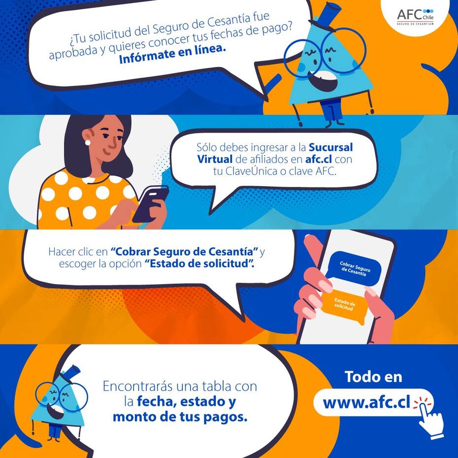 Ingresa a la plataforma de la AFC para solicitar el beneficio.