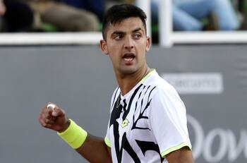 Tomás Barrios tuvo que batallar para avanzar a octavos de final en el Challenger de Santa Cruz