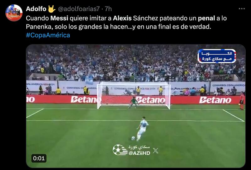 Memes del penal errado de Lionel Messi por Copa América.