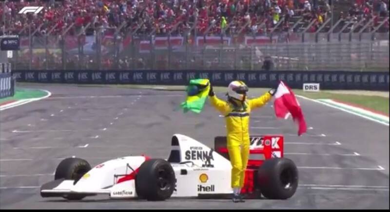 homenajeó a Ayrton Senna en Emilia Romagna.