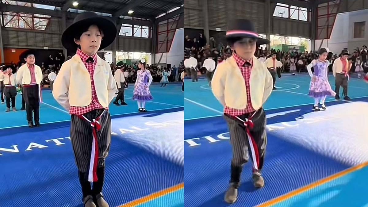Niño coreano baila "La Mazamorra".