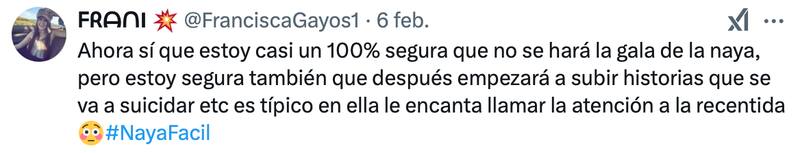 La infuencer se llenó de críticas.