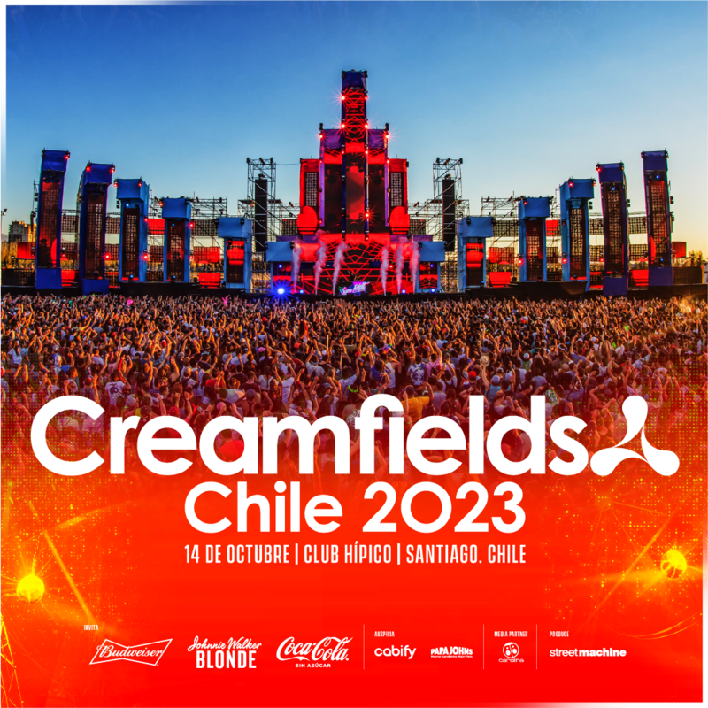 Afiche de Creamfields Chile 2023.