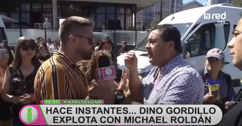 El cruce de Michael Roldán y Dino Gordillo. Foto: La Red.