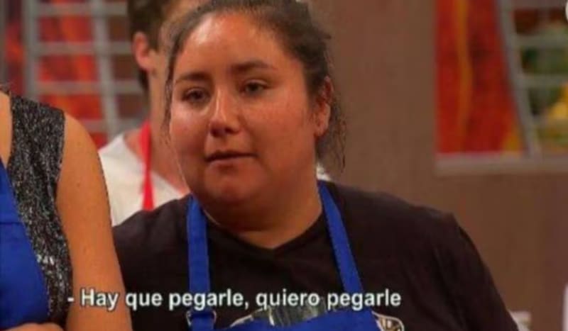 Valentina Ramos y su meme por el que se hizo viral.