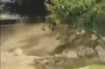VIDEO | Crecida de río en Medellín generó pánico entre los ciudadanos