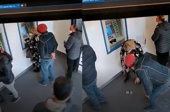 VIDEO | Insólito robo a adulta mayor en cajero automático de San Felipe: Cámaras de seguridad captan el modus operandi de los delincuentes