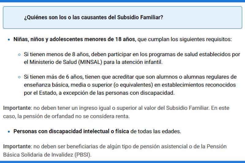Estos son los causantes por los que se puede recibir el beneficio.