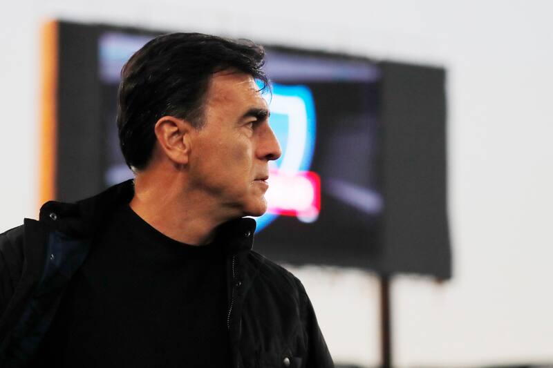 dirigiendo a Colo Colo en el estadio Monumental por el Campeonato Nacional. (Foto: Aton)