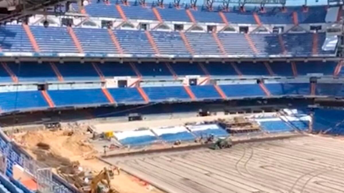 Así avanzan las obras en la remodelación del Santiago Bernabéu