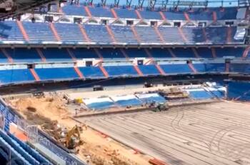 Así avanzan las obras en la remodelación del Santiago Bernabéu