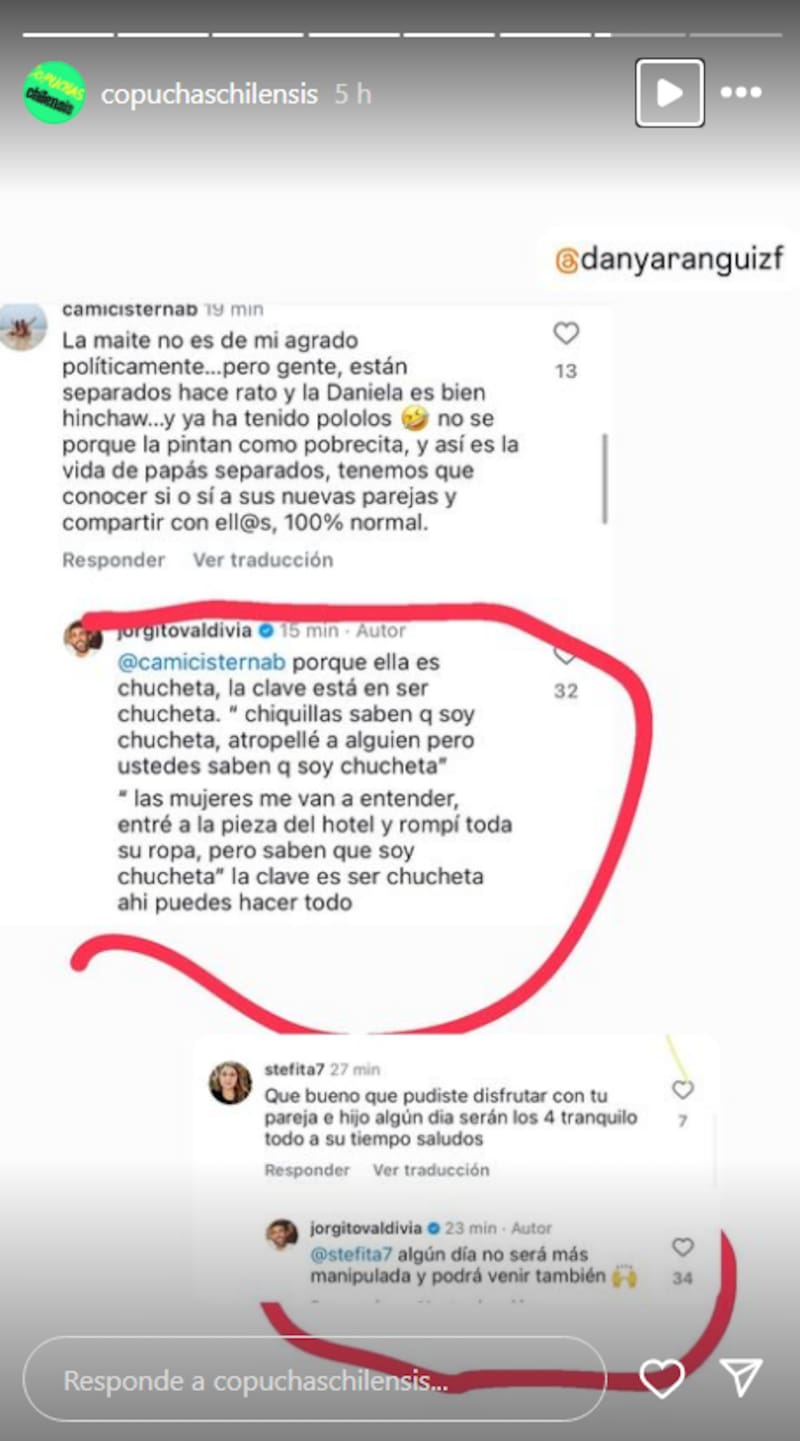 Jorge Valdivia respondió a internautas por Instagram.